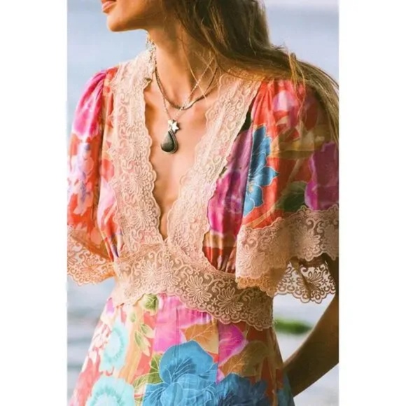 Spell Dresses & Skirts - SPELL Painters Garden Lace Maxi Dress